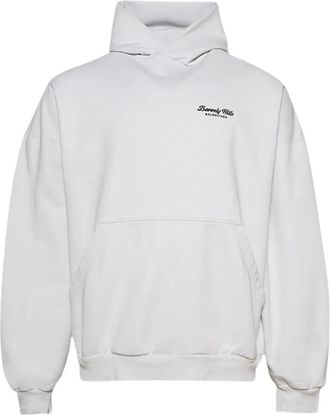 Balenciaga Beverly Hills embroidered hoodie - men - Cotton - 1 - White