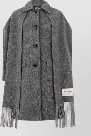 Max Mara wool coat with scarf