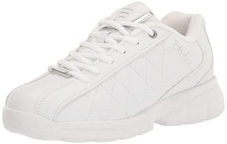 Fila Mens Fulcrum 3 Cross Trainer, White/White/Metallic Silver, 10 UK