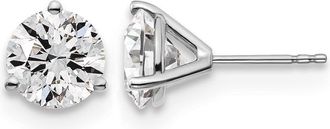 Diamond2Deal 14k White Gold 4 ctw Lab Grown Diamond Stud Earrings