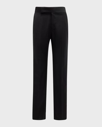 Emporio Armani Men & apos;s Wool Tuxedo Trousers