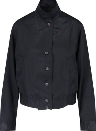 Our Legacy Black High Collar Cropped Jacket