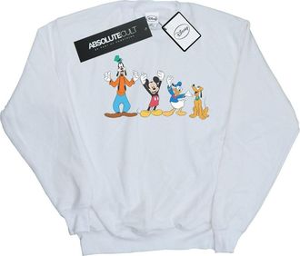 Disney Heren Mickey Mouse Friends Sweatshirt (Wit)