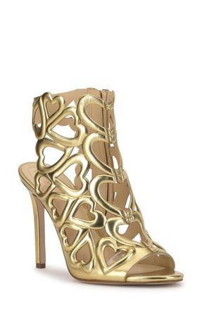 Jessica Simpson Jalina Sandal in Gold/Clear at Nordstrom, Size 6.5