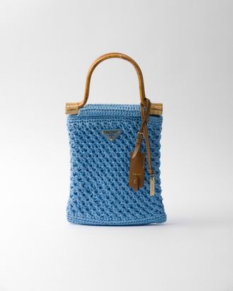 Prada Mini cotton crochet handbag