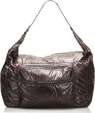 Bottega Veneta Pre-owned Shoulder Bags, male, Brown, Size: ONE SIZE Pre-owned Canvas shoulder-bags