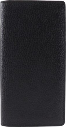 Louis Vuitton Black Leather Long Wallet (Bi-Fold) (Pre-Owned)