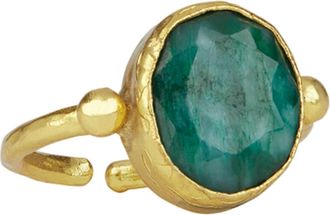 Ottoman Hands Siena Cocktail Ring in Emerald at Nordstrom