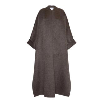 Max Mara Max Mara Jassen Grijs - Dames - Mantels - Bruin - Maat: S Mohair