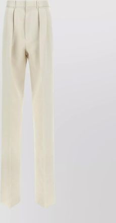 Tom Ford pleated front straight leg trousers with pockets
