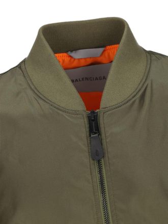 Balenciaga Nylon Bomber Jacket - Khaki