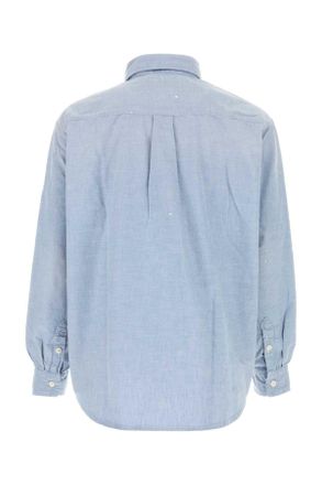 Carhartt Work in Progress Mens Denim L-S Painter Shirt Bluewornusedsplatter Exterior: Cotton Camicie