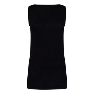 Wolford Sleeveless Tops, female, Black, Size: S Black Sweater Womens Clothing Aw24