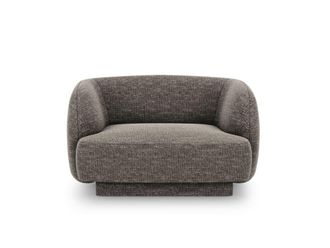 MICADONI Sill&oacute;n de tejido chenilla gris