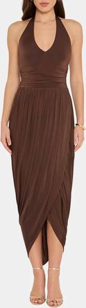 Amanda Uprichard Rosado Midi Dress In Cocoa