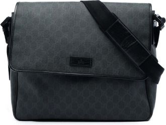 Gucci Pre-owned Gucci GG Supreme Flap Messenger Bag Unisex 4LG8PU38YPEMRXJZ
