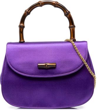 Gucci Pre-owned Gucci Mini Satin Bamboo Night Satchel Ladies OVBAOMZT4X8YG8TY