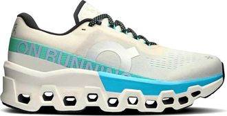 On Running Womens Cloudmonster 2 Shoes In Cream/horizon