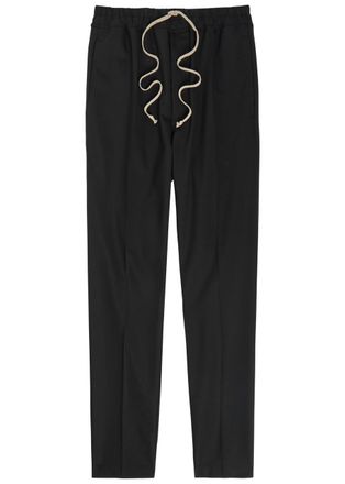 Rick Owens Slim-leg Stretch-wool Sweatpants - Black - 48 (IT48 / M)