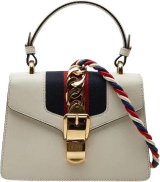 Gucci Pre-owned Handbags, female, White, Size: ONE SIZE Pre-owned Vintage Shoulder Bag