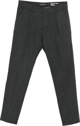Marc O'Polo Osby geplooide broek - Grijs