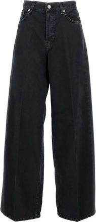 Haikure Jeans a gamba ampia - Nero