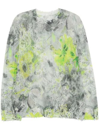 JNBY jacquard knitted top - Grey