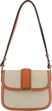 Pourchet Tassen, Dames, Oranje, ONE Size, Leer, Steppe Crossbody Tas