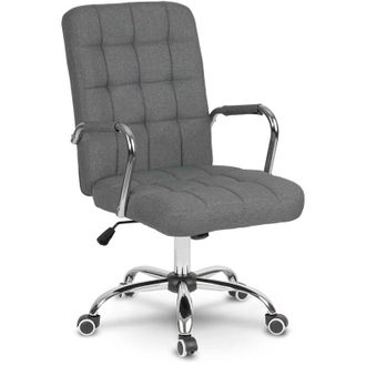 OEM Silla De Oficina De Tela Benton, Gris