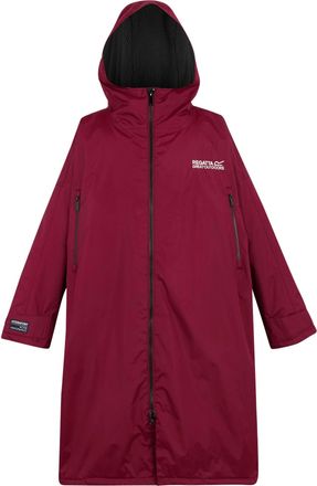 Regatta Unisex Adult Waterproof Fleece Lined Changing Robe (Dark Maroon) - Size Small/Medium