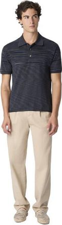 Missoni Space-dye Mercerized Cotton Polo Shirt in Blue at Nordstrom, Size 48 It