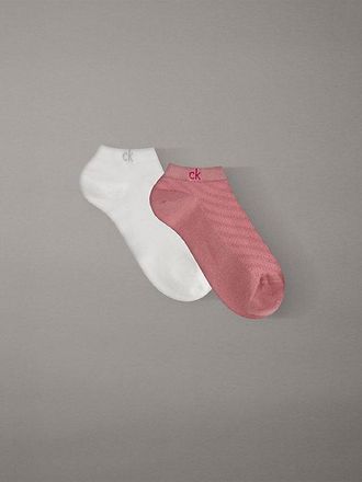Calvin Klein 2 Pack Soft Texture Trainer Socks
