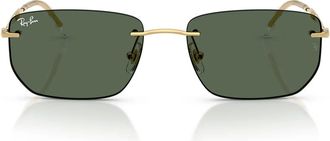 Ray-Ban Sunglasses Rb3768 001/71 Gold Arista/Dark Green Unisex