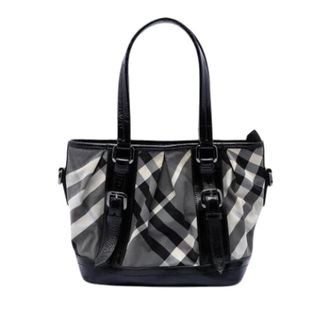 Burberry Pre-owned Nylon Satchel - Dames - Vintage Shopper - Grijs - ONE Size - Nylon - Vintage