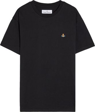 Vivienne Westwood Classic Logo Stretch-cotton T-shirt - Black - XL