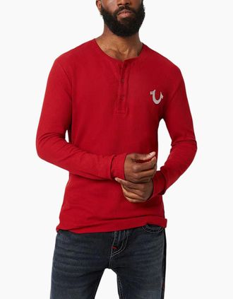 True Religion Mens True Religion 700140 Mens T Shirts - Red - Size: 38