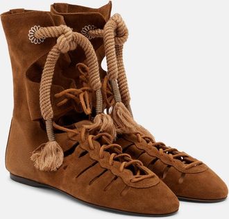 Isabel Marant Botines con cordones Liade de ante