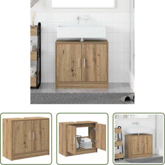 vidaXL vidaXL Armadietto da bagno moderno - Mobile da Bagno con porta Rovere artigianale 63 x 29 x 55 cm