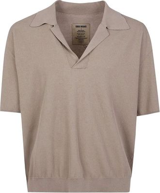 Uma Wang Short Rib Crepe Polo