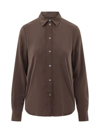 Pinko Dark Brown Solid Shirt