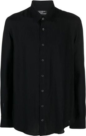 Patrizia Pepe Casual Shirts - Heren - Casual Overhemden - Zwart - S - Overhemden