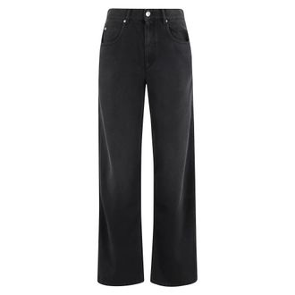 Isabel Marant Straight Trousers, female, Black, XS, Jenny Trousers