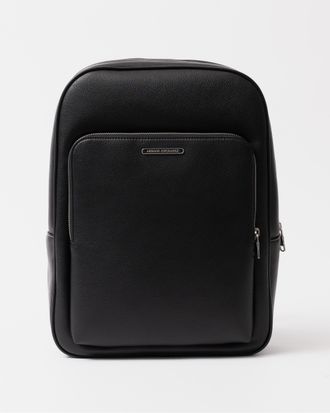 A|X Armani Exchange Mens Faux Leather Backpack - Navy - One Size