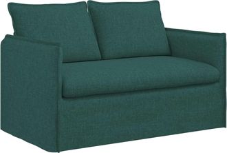 vidaXL Divano Verde Scuro 136 X 82 X 85 Cm Tessuto Vidaxl