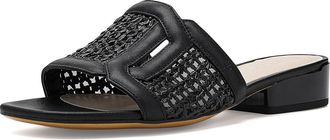 Franco Sarto Margot Slide Sandals Womens Sandals Black : 8.5 M, Synthetic/Textile