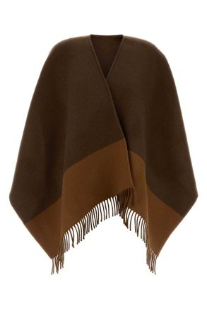 Gucci Brown Color Block V Neck Sweater