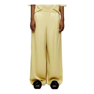 Drykorn Ceiling Wide Trousers - female - Drykorn - Wide Trousers - Yellow - W28 L34 - Trousers