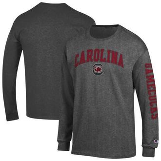 Champion Mens Champion Charcoal South Carolina Gamecocks Arch Over Logo 2-Hit Long Sleeve T-Shirt at Nordstrom, Size Medium