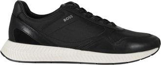 HUGO BOSS Heren, Schoenen, Zwart, Maat: 45 EU Leer