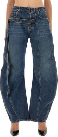 Jean Paul Gaultier Relaxed-Fit Low-Rise Jeans With Unique Side Zipper